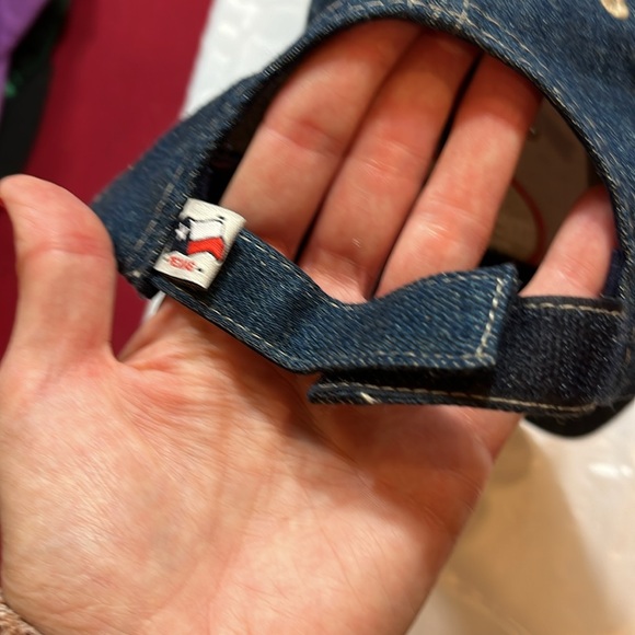Don’t Mess With Texas new blue DENIM JEAN HAT Billed Cap Adjustable  WHITE BLUE - Picture 12 of 12